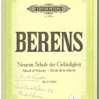 Neueste Schule der Geläufigkeit Op 61 Heft 1