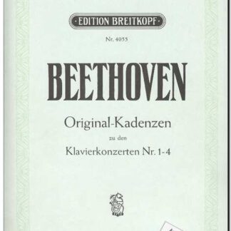 Original - Kadenzen zu den Kavierkonzerten Nr. 1-4