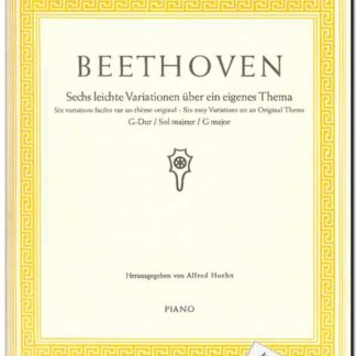 Sechs leichte Variationen uber eigenes Thema G Major Op 10,1