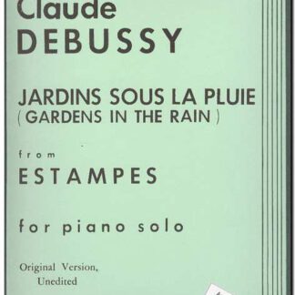 Jardins sous la pluie from "Estampes" for piano solo