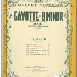Gavotte in B minor