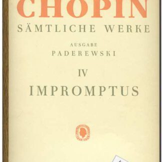 Samtliche Werke IV Impromptus Op 29, 36, 51 en 66