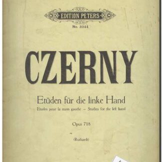 Etuden fur die linke Hand Op 718