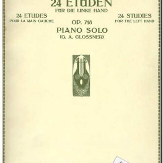 24 Etuden fur die linke Hand Op 718