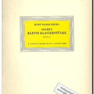sieben kleine klavierstucke op.12