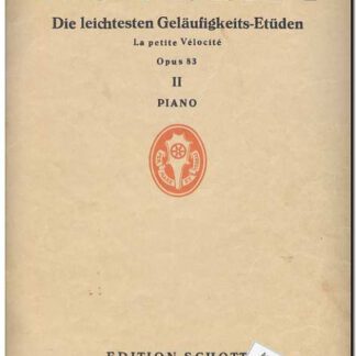 Die leichtesten Gelaufigkeits-Etuden opus 83 II