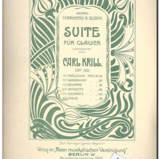 Suite opus 30 - Gigue