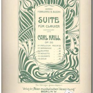 Suite opus 30 - Bourree