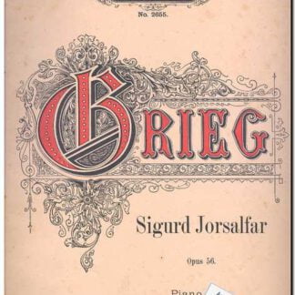 Sigurd Jorsalfar Op 56