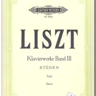 Klavierwerke Band III Etuden Teil 1