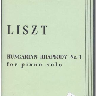 Hungarian Rhapsody No 1 for piano solo