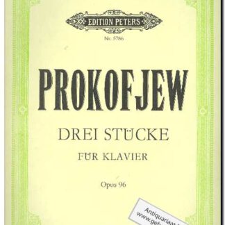 Drie stucke fur klavier op.96