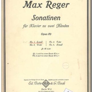 Sonatinen op.89 no.1 e-moll