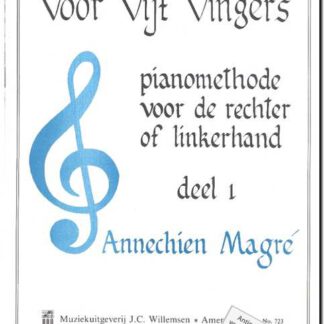Pianomethode voor de rechter of linkerhand deel 1