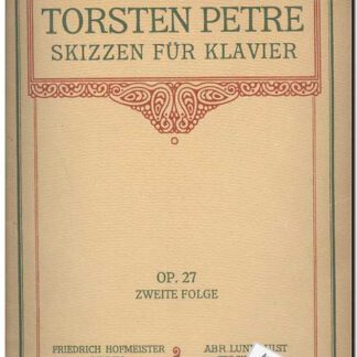 Skizzen für klavier Op. 27 Zweite Folge