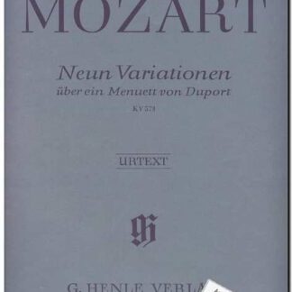 Neun Variationen uber ein Menuett von Duport KV 573