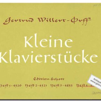 Kleine klavierstucke heft 4