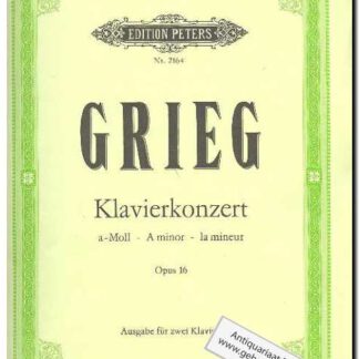 Klavierkonzert a moll opus 16 (2 stuks)