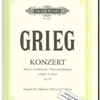 Konzert a-Moll opus 16 Klavier und Orchester