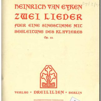 Unser Gluck opus 22 Hoch - Mittel/Middle