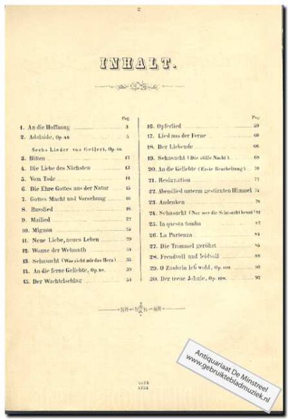 Ausgewählte Lieder - Afbeelding 3