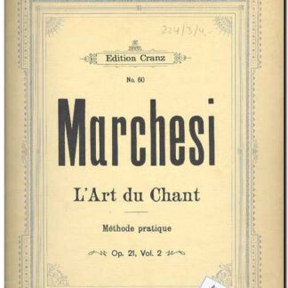 L`Art du Chant opus 21 vol. 2