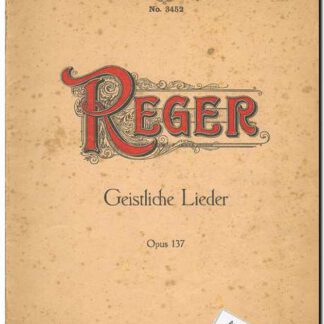 Geistliche lieder opus 137