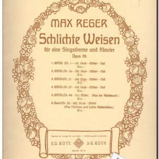 Schlichte Weisen band 3 nr. 31-36 hoch