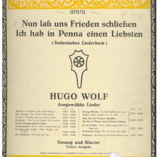 Nun lass uns Frieden schliessen en Ich hab in Penna einen Liebsten