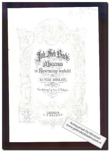 Messen im klavierauszuge bearbeitet (Text: Latin)