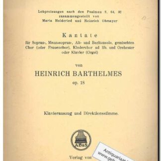 Herr, unser Herr!Kantate opus 18 (Text: Deutsch)