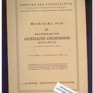 Geistliche chormusik (Text: Latin)