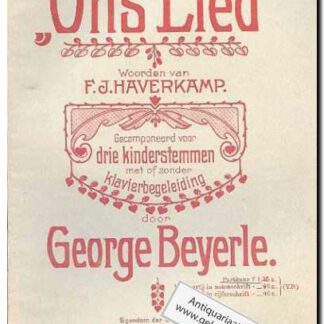 Ons lied voor 3-st (kinder)koor (Text: NL)