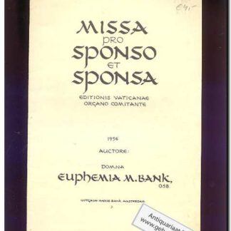 Missa pro Sponso et Soponsa (Text: Latin)