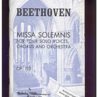 Missa solemnis Op 123