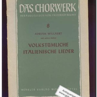Volkstumliche Italienische lieder (Text: Deutsch/Italiano)