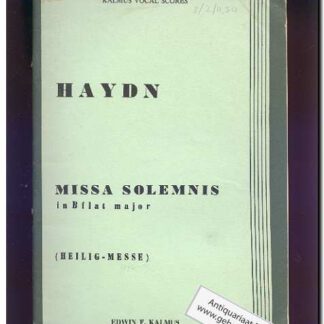 Missa Solemnis B-flat (Text: Latin)