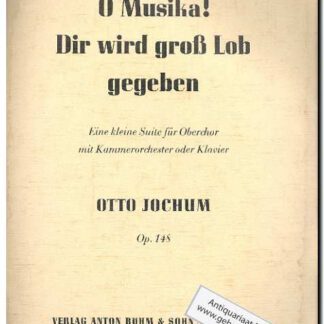 O Musika! Dir wird gross Lob gegeben opus 148 (Text: Deutsch)
