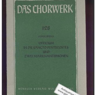 Officium in die Sancto Pentecostes und zwei Marienantphonen (Text: Latin)