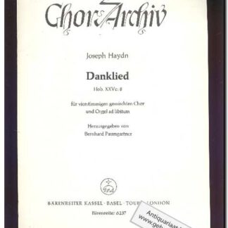 Danklied (Text: Deutsch)