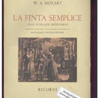 La finta semplice (Text: Deutsch/Latin)