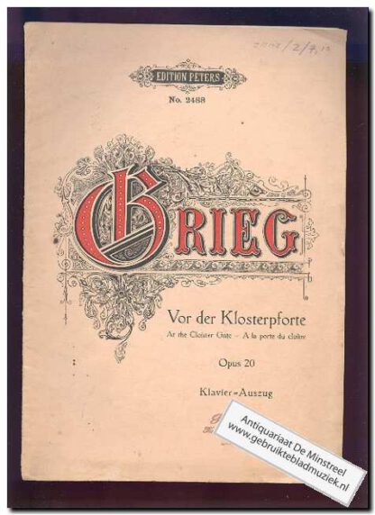 Vor der klosterpforte opus 20 ((Text, Deutsch/English/Fra/Noors)