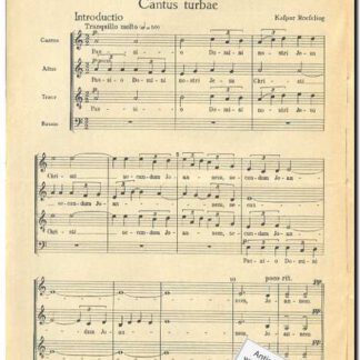 Cantus Turbae (Text: Latin)
