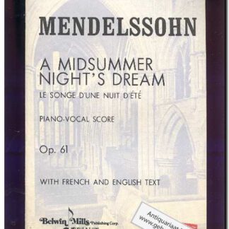 A midsummer night's dream Op 61