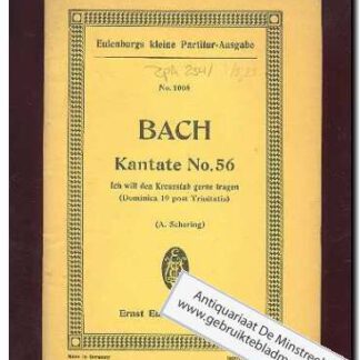 Kantate no. 56 Ich will den Kreuzstab gerne tragen