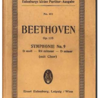 Symphonie No. 9 D minor Op 125