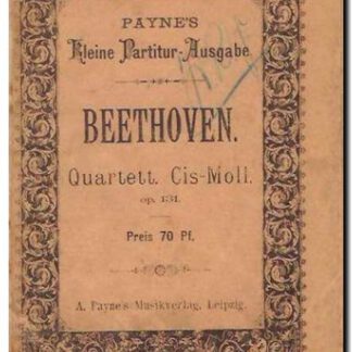 Quartett Cis-Moll Op 131