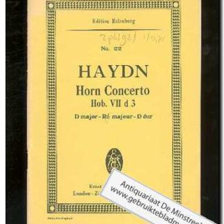 Horn Concerto D major Hob. VII d 3