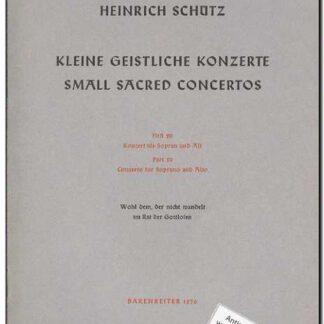 Wohl dem, der nicht wandelt im Rat des Gottlosen SWV 290