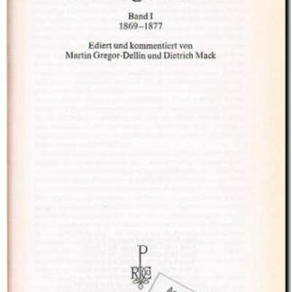 Cosima Wagner die Tagebucher Band 1 1869-1877